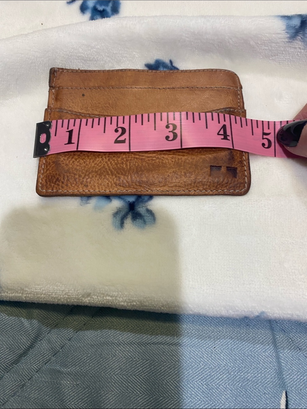 Bed Stu Tan Leather Card Holder - Minimalist Wallet - Picture 9 of 10
